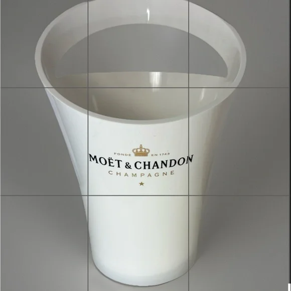 New! Moët & Chandon Ice Imperial Set ~ Ice Bucket Ice Cube Holder & 2 Glasses - Picture 2 of 6